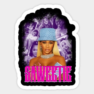 Saweetie Rapper design Sticker